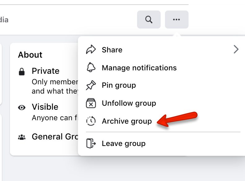 Alternatives to deleting a Facebook group archiving merging or rebranding the group