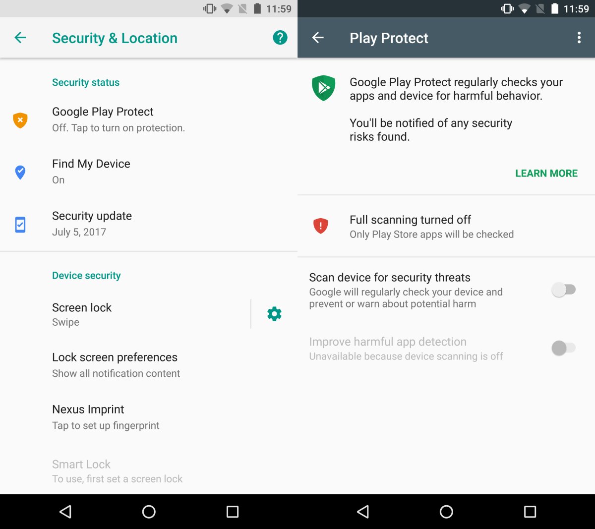 How to enable Google Play Protect on Android