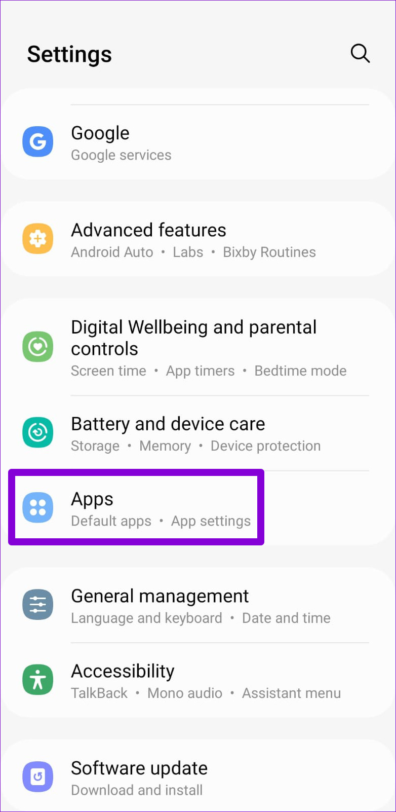 How to enable app permissions on Android