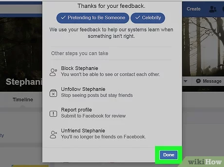 How to properly report a Facebook account or post