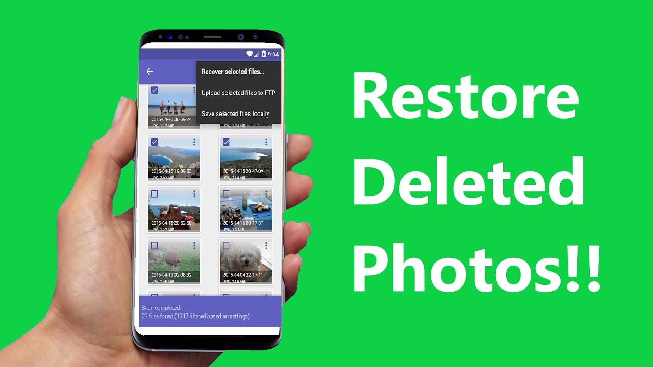 How to recover deleted photos on Android