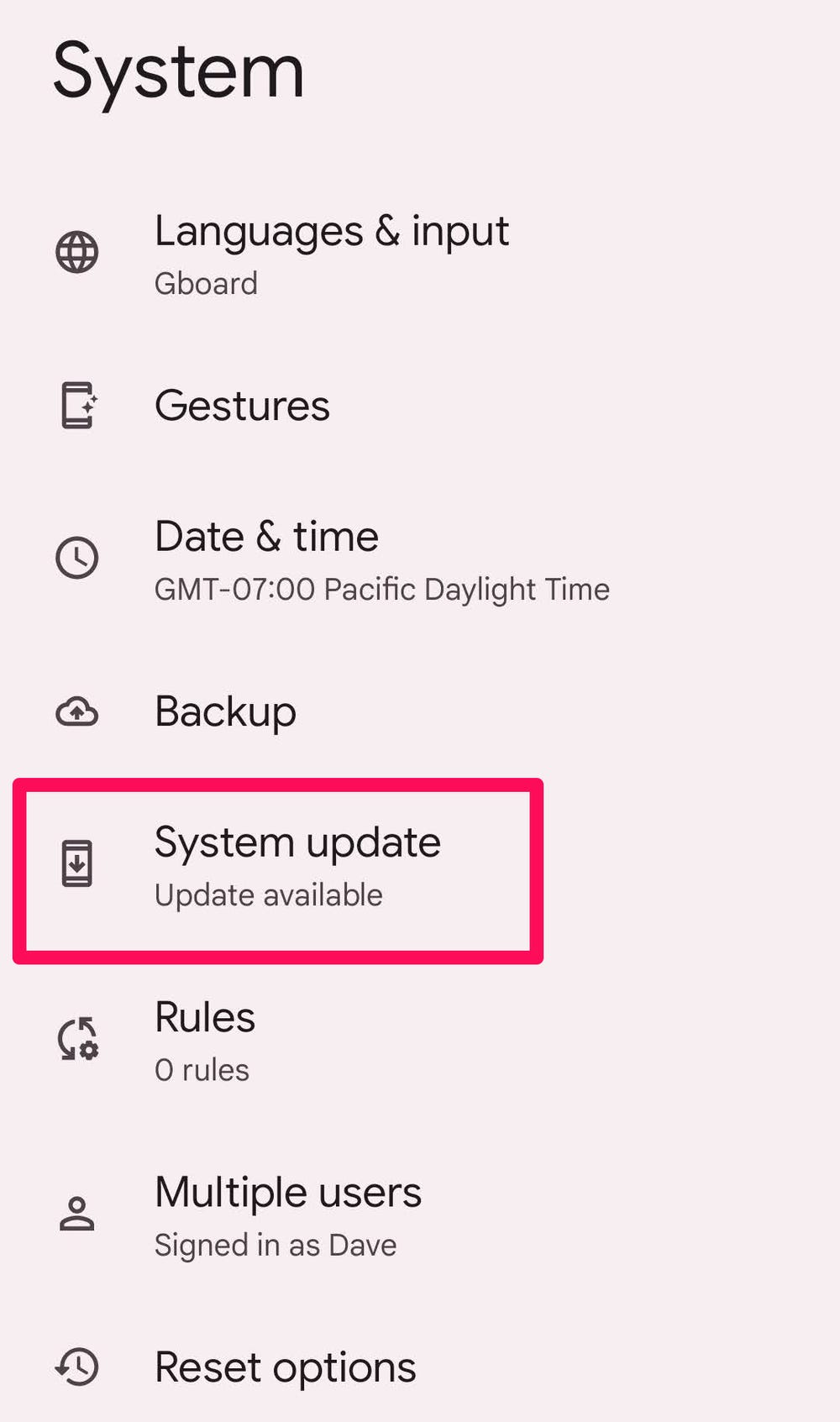 How to update Android firmware