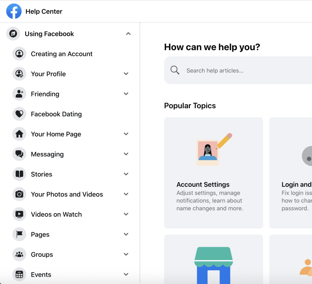 how to contact facebook