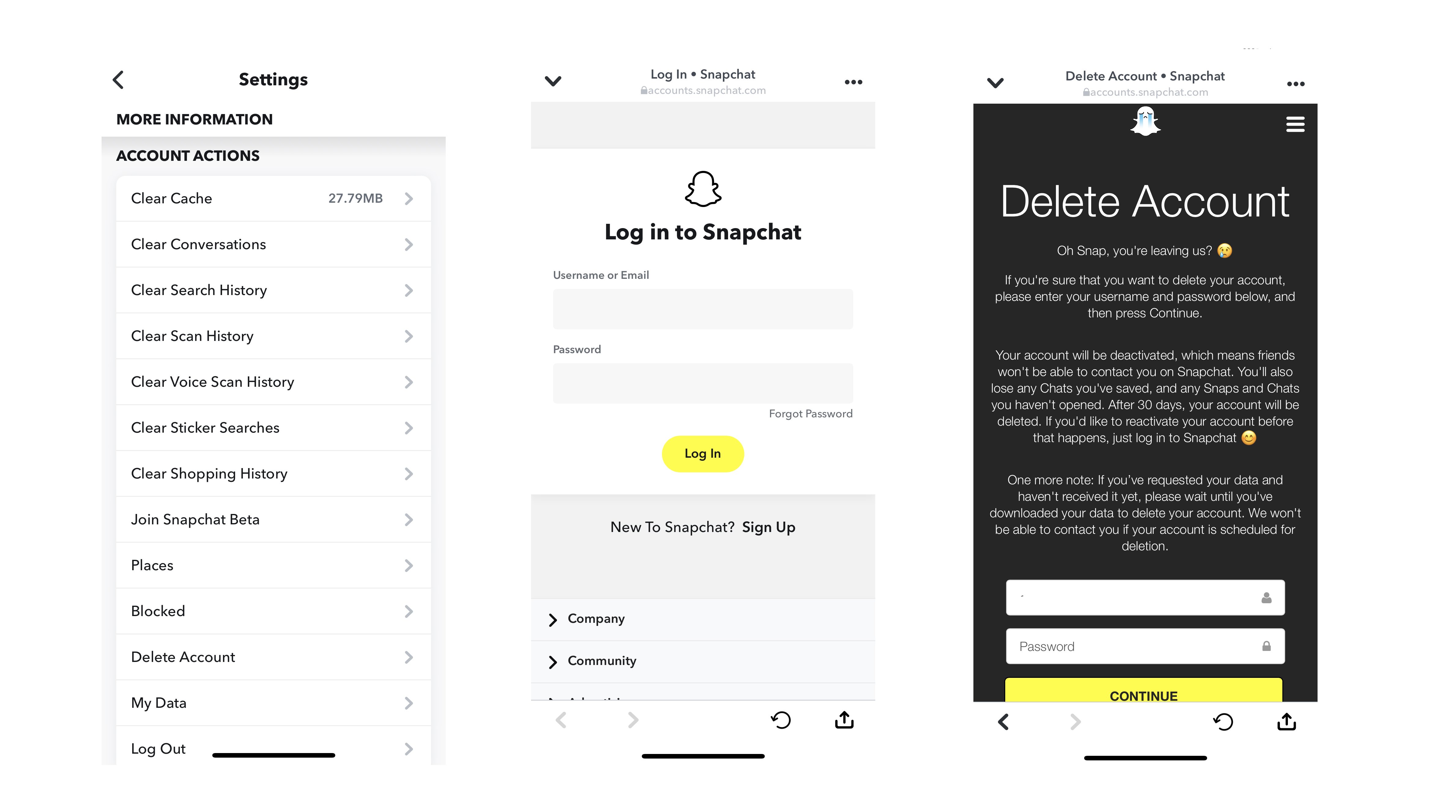 Say Goodbye To Snapchat Learn How To Delete Your Account ImageRocket