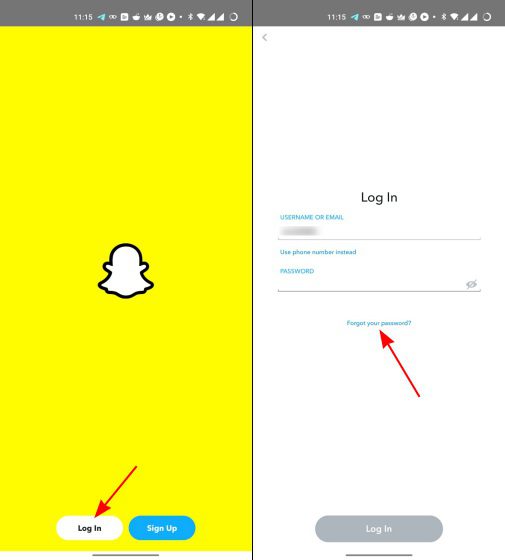 how to recover snapchat account